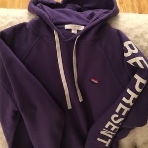 SPIRITUAL GANGSTER purple hooded sweatshirt